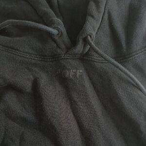 Off-white Black Hoodie Medium